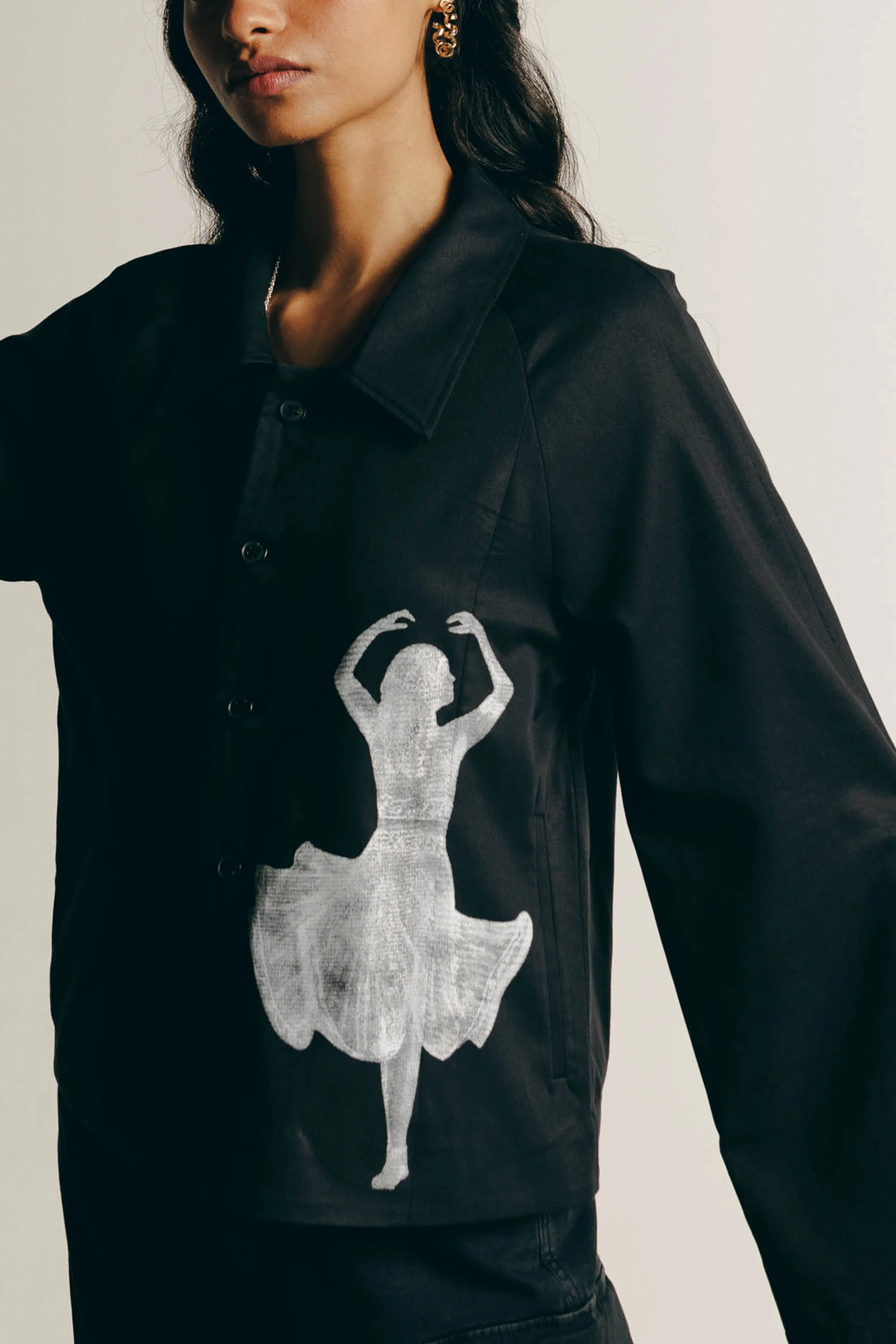 Surrealist Dancing Shacket & Cargo Pants Co-ord