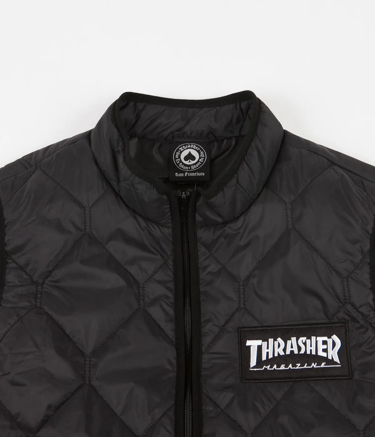 Thrasher Skate Mag Vest Jacket - Black