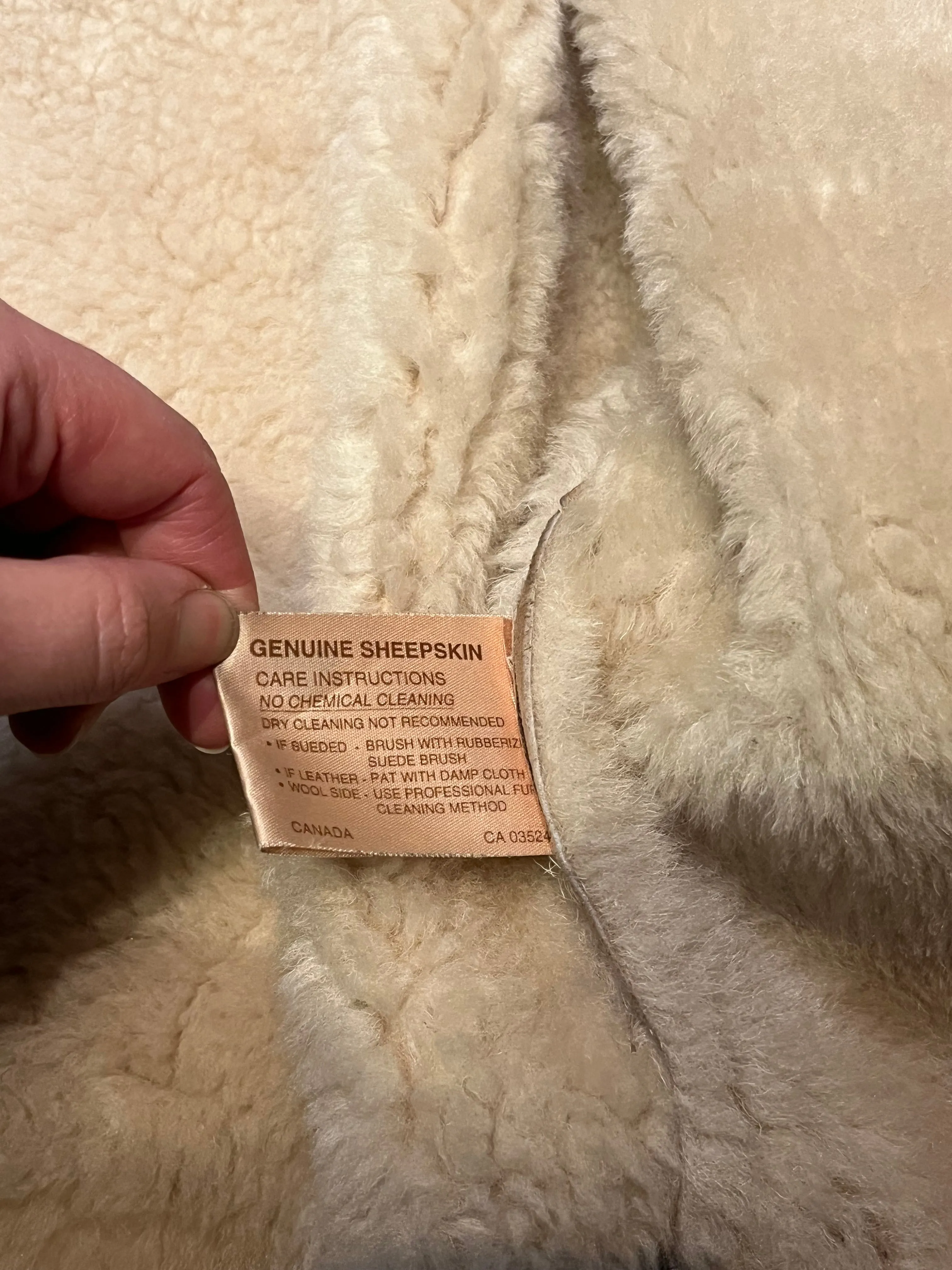 Vintage Hide Society Shearling Coat, Made in Canada, Size 6