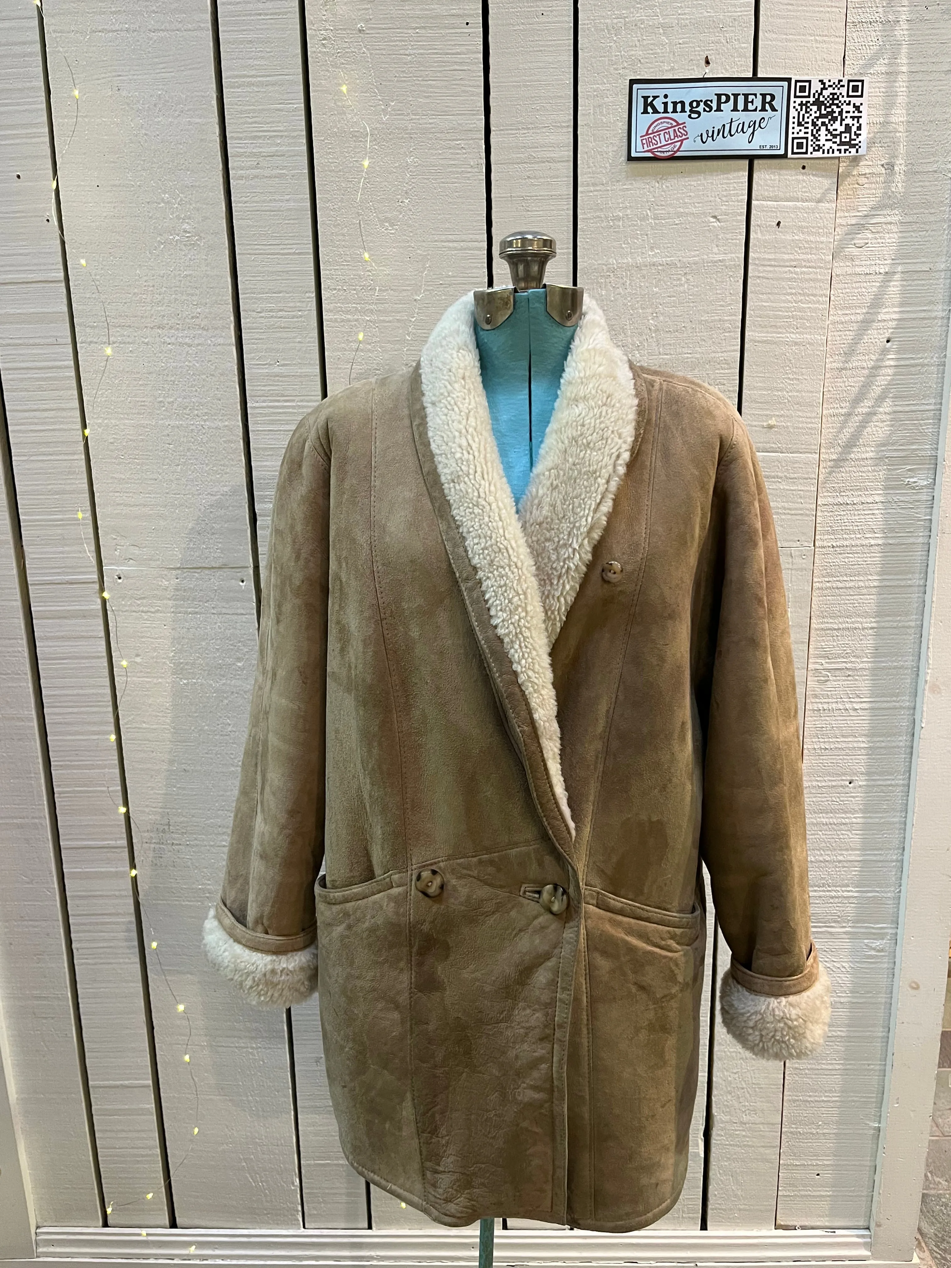 Vintage Hide Society Shearling Coat, Made in Canada, Size 6