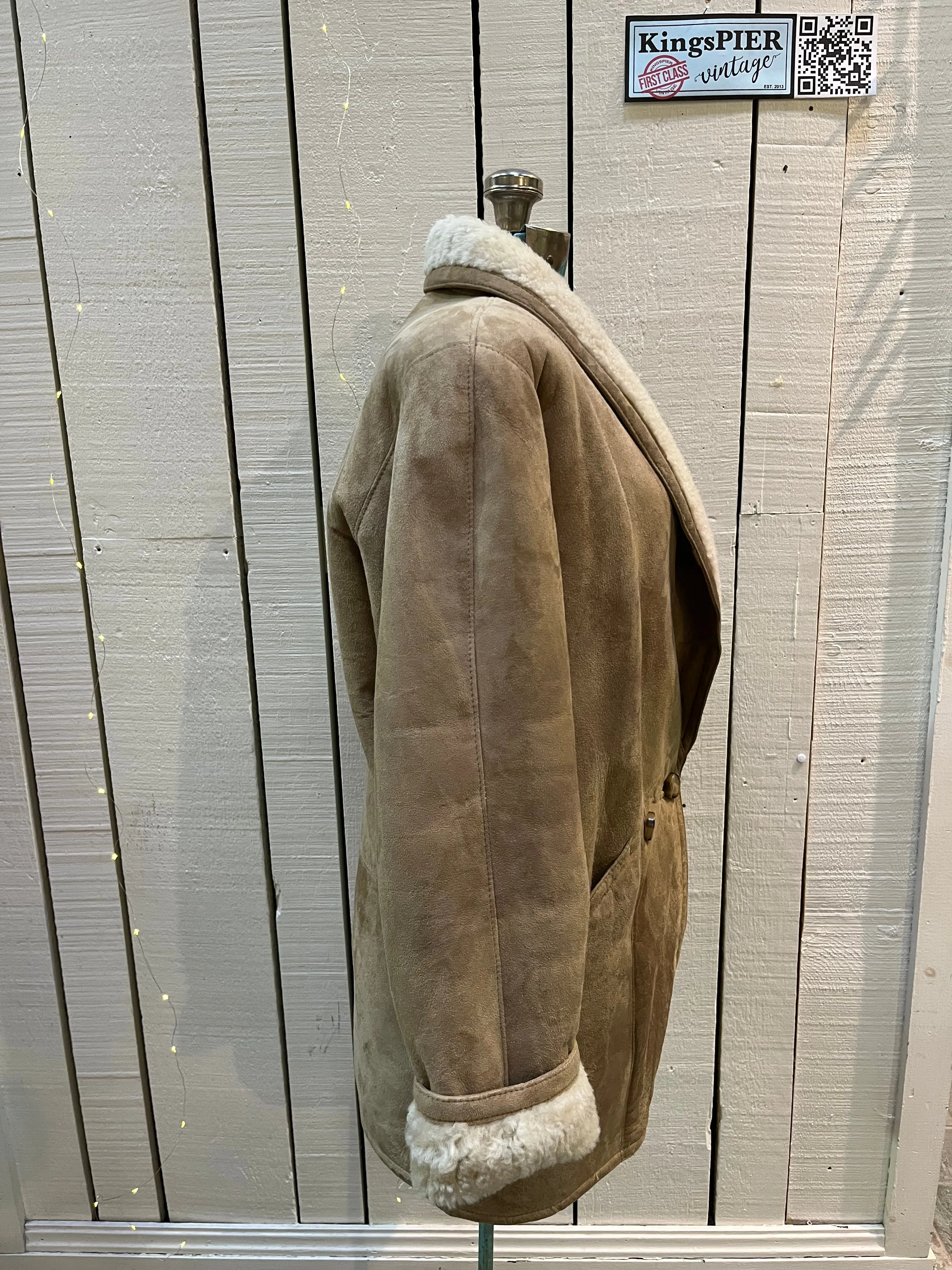 Vintage Hide Society Shearling Coat, Made in Canada, Size 6