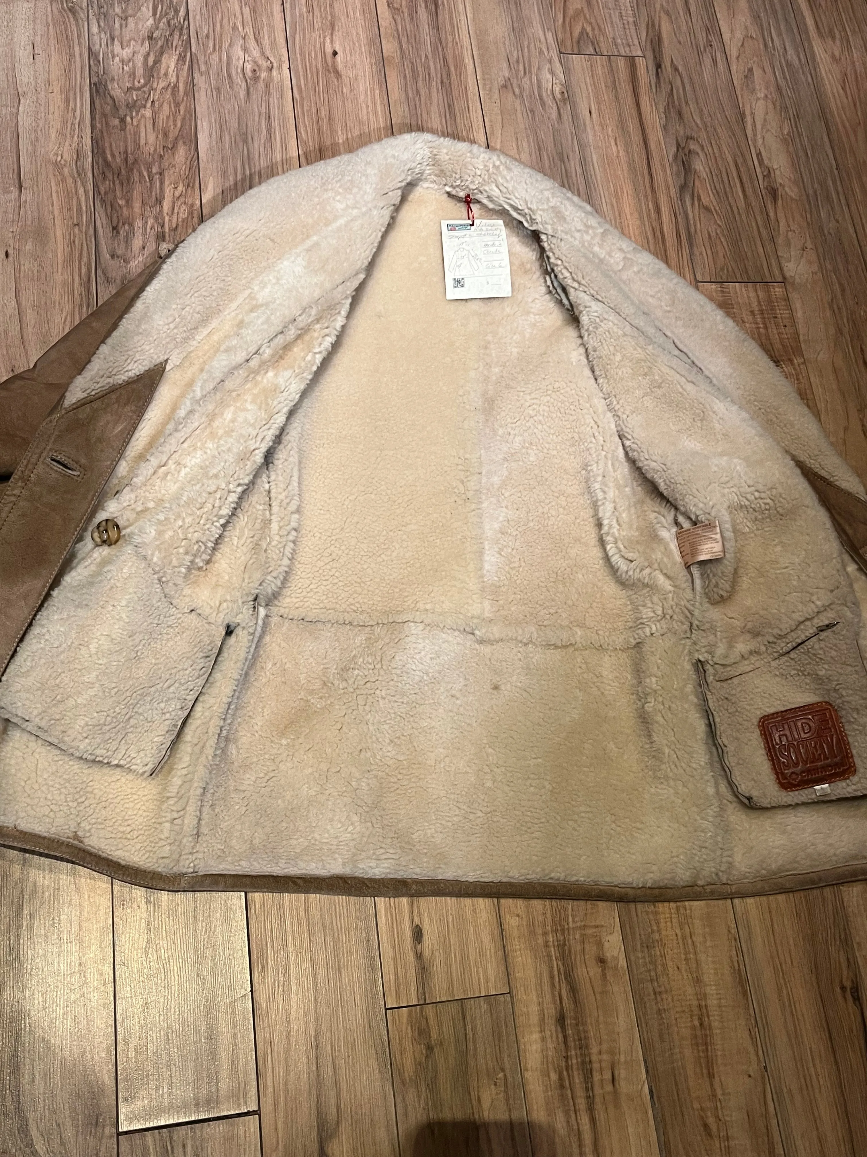 Vintage Hide Society Shearling Coat, Made in Canada, Size 6