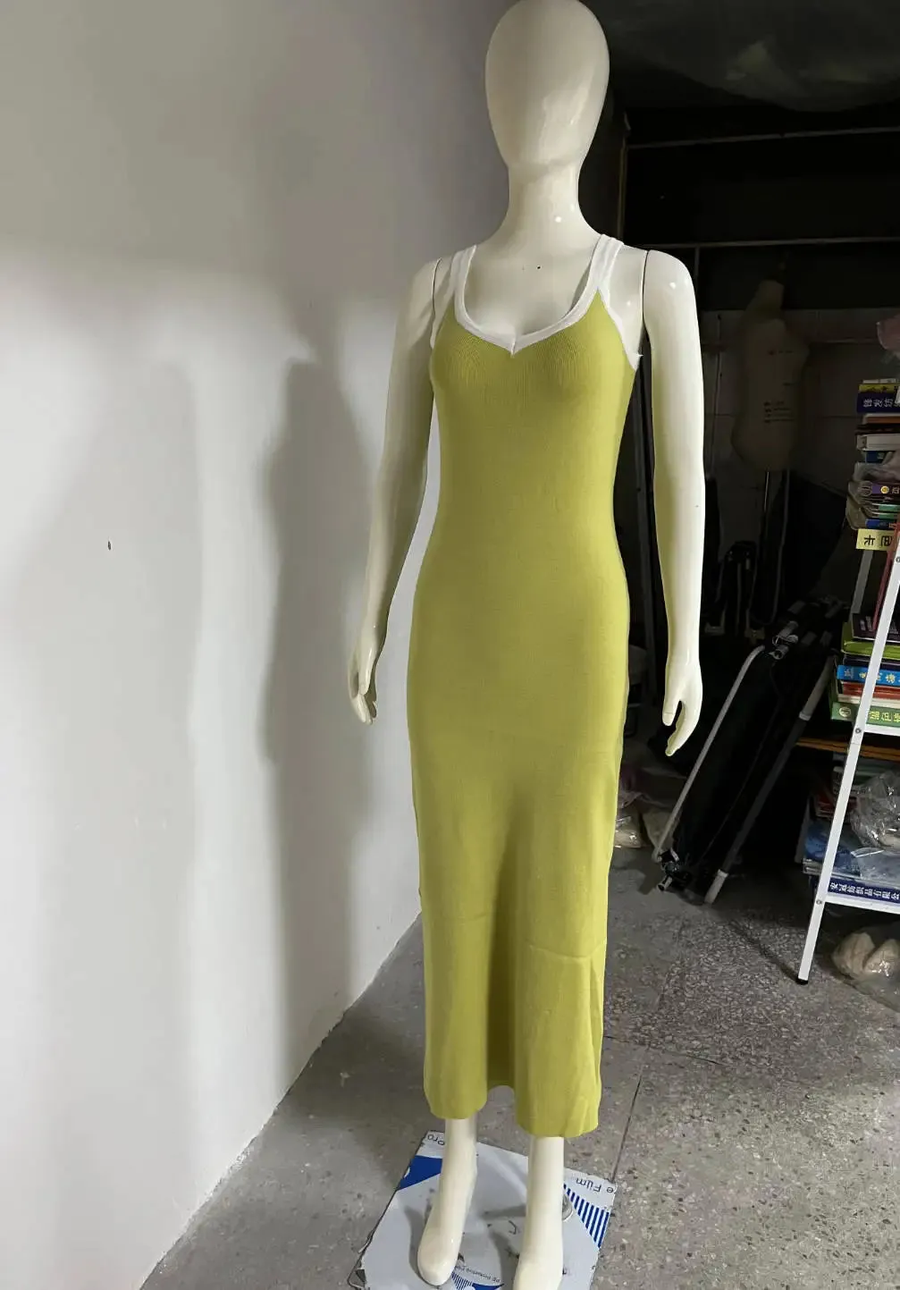 White Knitted Long Dress Summer Women Elegant Strap Slim Beach Dresses Holiday Outfits Fashion Patchwork Back Split Party Dress