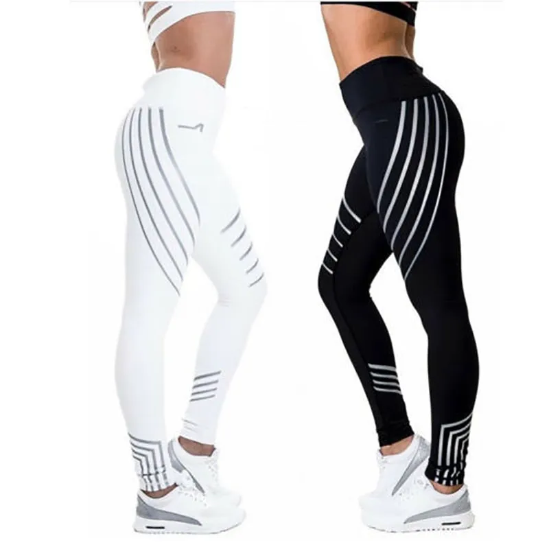 Women laser printing Yoga Leggings