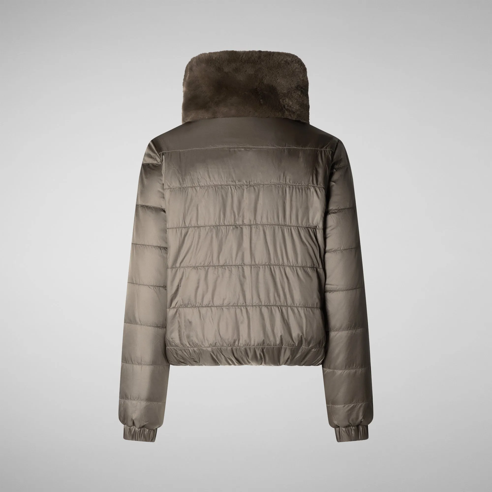 Women's jacket jeon in mud grey