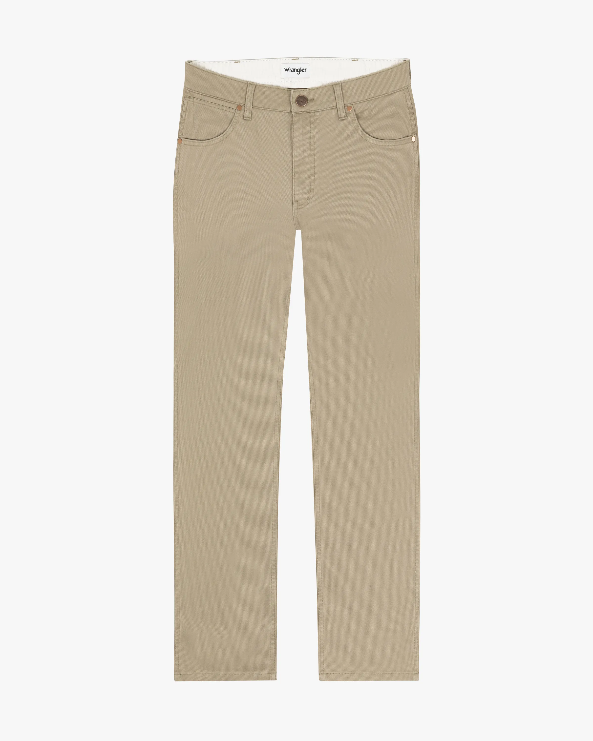 Wrangler Greensboro Regular Fit Mens Cotton Trousers - Lead Grey