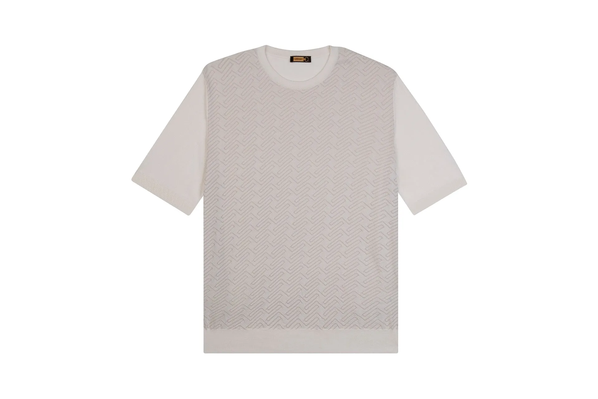 Zilli Pullover with Geometrical Weave